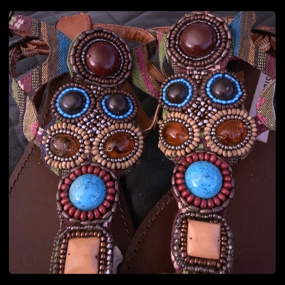 Steve Madden boho sandals size 7 - Picture 1 of 8